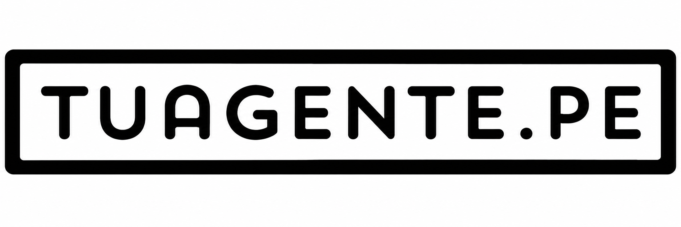 Logotipo minimalista TUAGENTE.PE